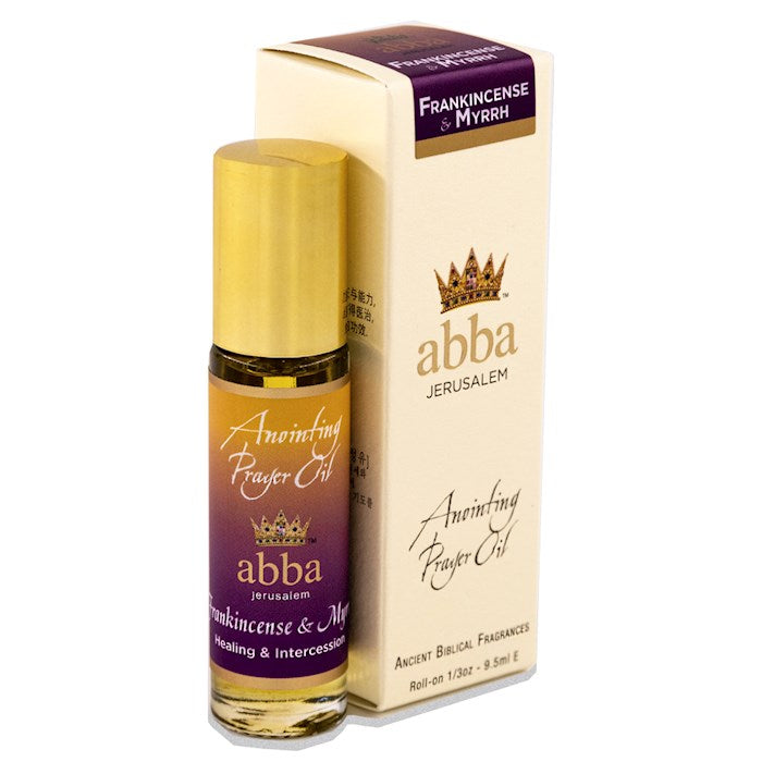 FRANKINCENSE & MYRRH Abba Anointing Oil Roll on Healing & Intercession - 1/3 oz