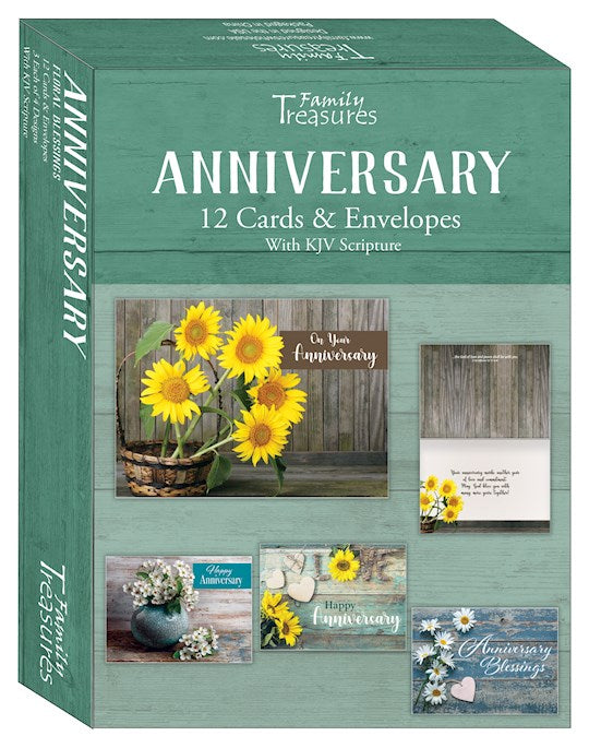 Floral Blessings Anniversary Cards (12) Family Treasures