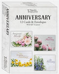 Anniversary Cards (12) Fresh Floral
