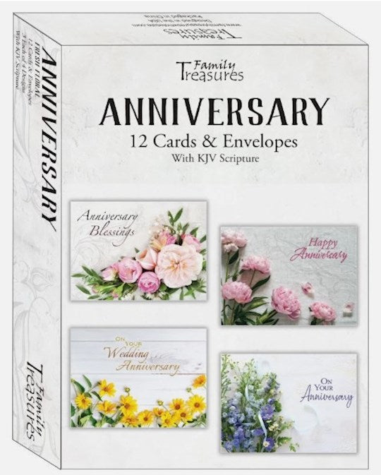 Anniversary Cards (12) Fresh Floral