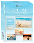 Birthday Cards (12) Coastal with Scripture