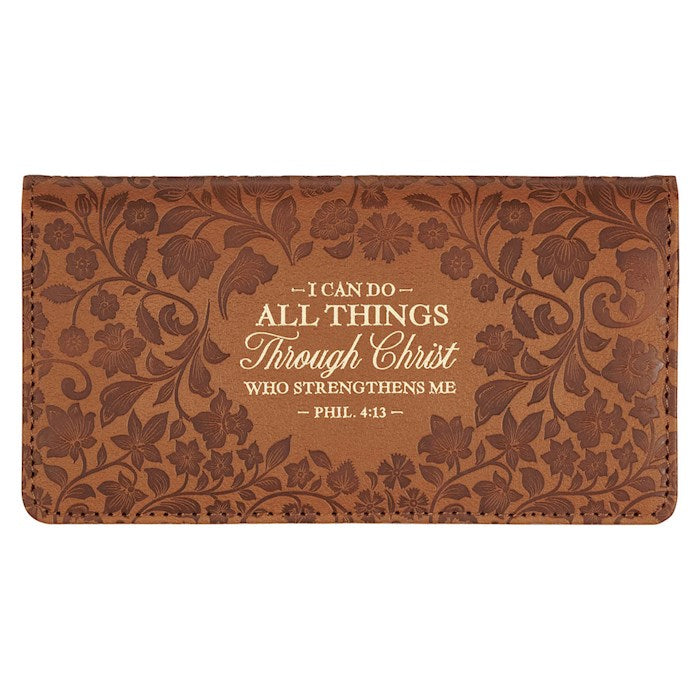 Checkbook Wallet All Things Philippians 4:13