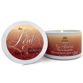 Abba Scripture Candle Fig Almond Favor & Abundance 8 oz White Tin