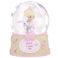 Precious Moments Musical Snow Globe - Jesus Loves Me Bunny Girl
