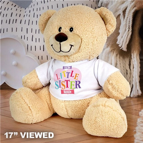 Personalized Teddy Bear Sister Plush