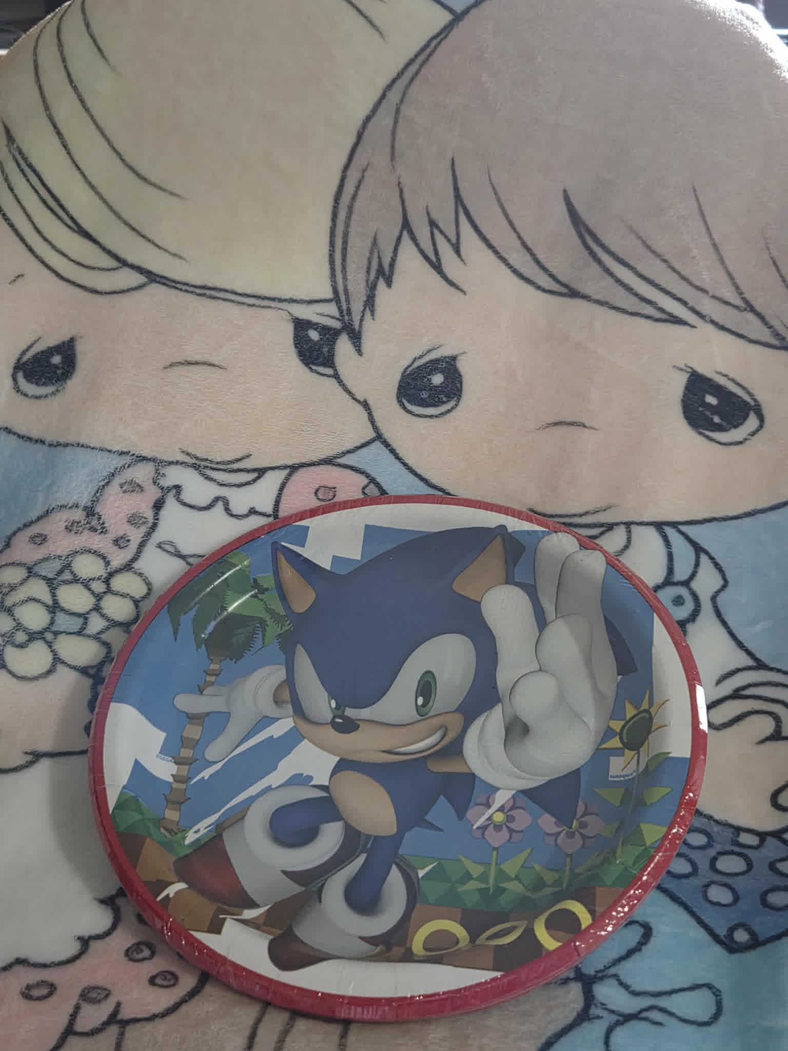 Sonic the Hedgehog Party Lunch or Dinner Plates