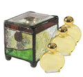 Anointing Oil in Stained Glass Box Set of 3 Holy Land Gifts