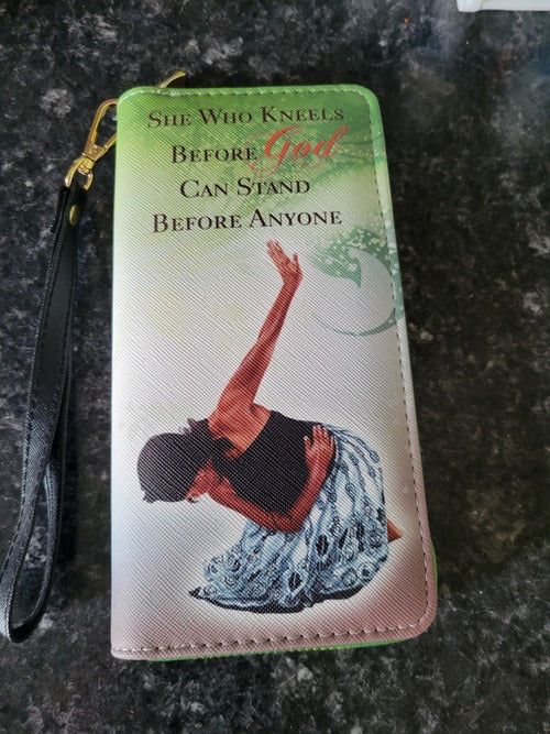 Ladies Christian Fashion Wallet - She Who Kneels