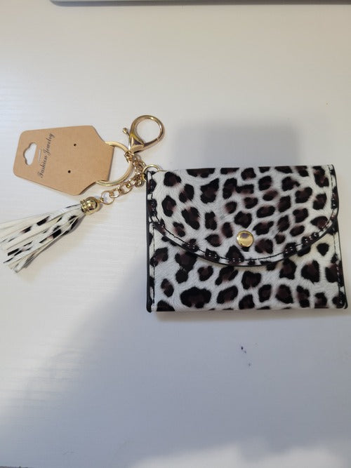White Leopard Fashion Credit Card Holder